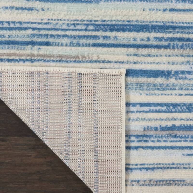 Power Loomed Abstract Traditional Modern Non Skid Stain Resistant Area Rug - 72' X '24' X '0.5