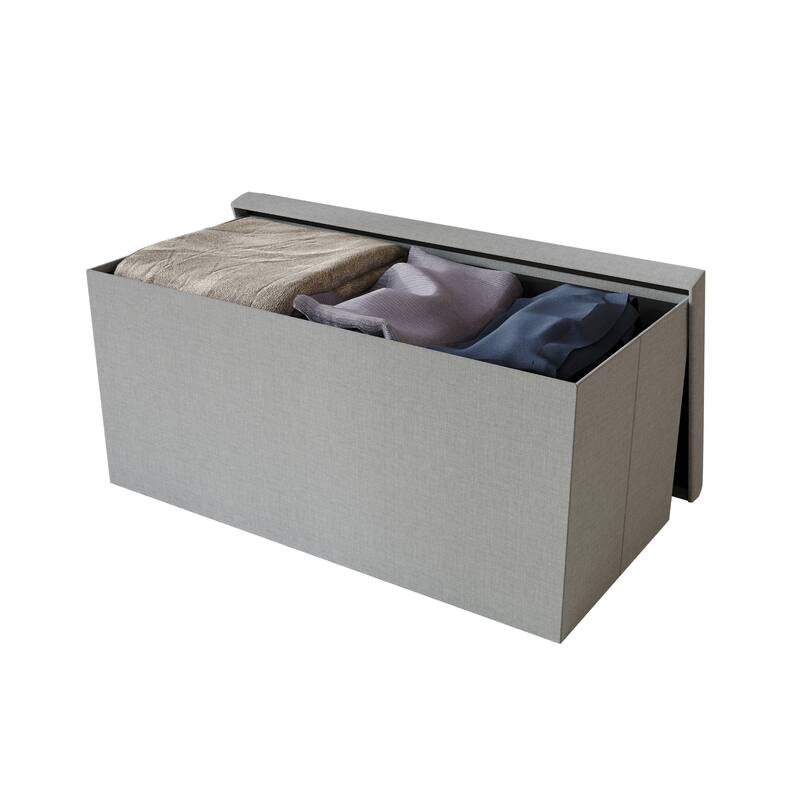 Florence Upholstered Folding Storage Bench