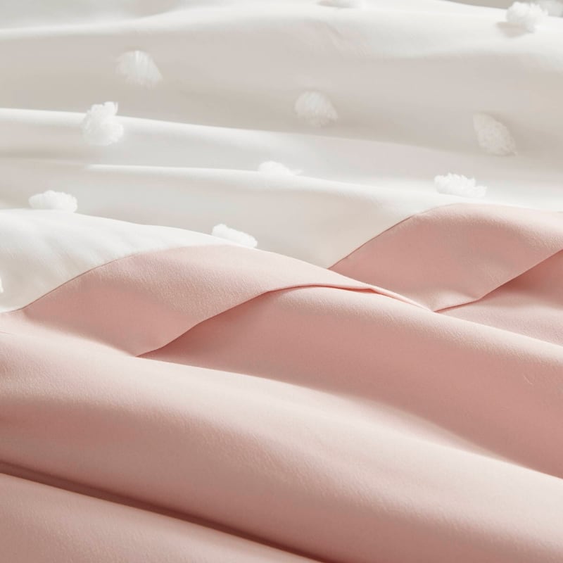 Intelligent Design Shay Colorblock Clip Jacquard Comforter Set