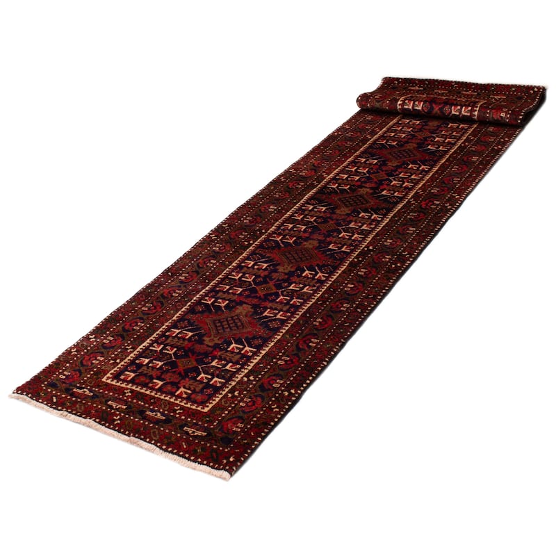 ECARPETGALLERY Hand-knotted Konya Anatolian Navy Wool Rug - 3'7 x 14'8