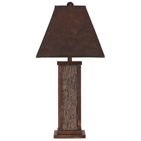 Rustic Aspen and Poplar Bark Table Lamp