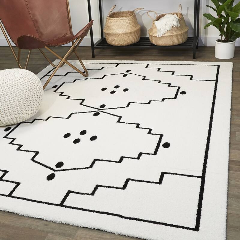 Miklos Modern Medallion Area Rug