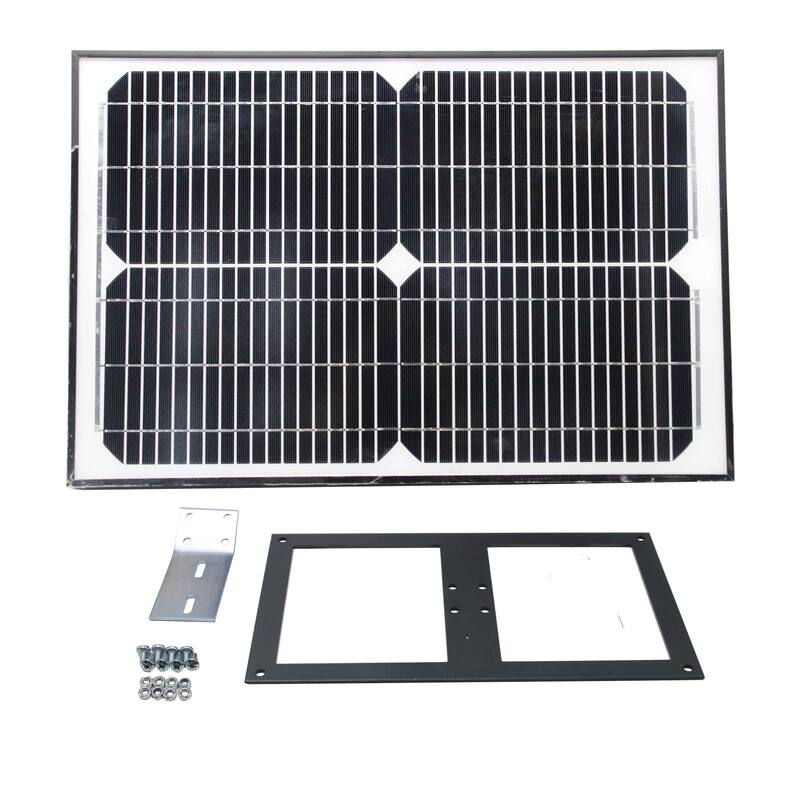 ALEKO GG1300SLV Solar Powered Dual Swing Gate Opener for Gates Up to 1760 lb
