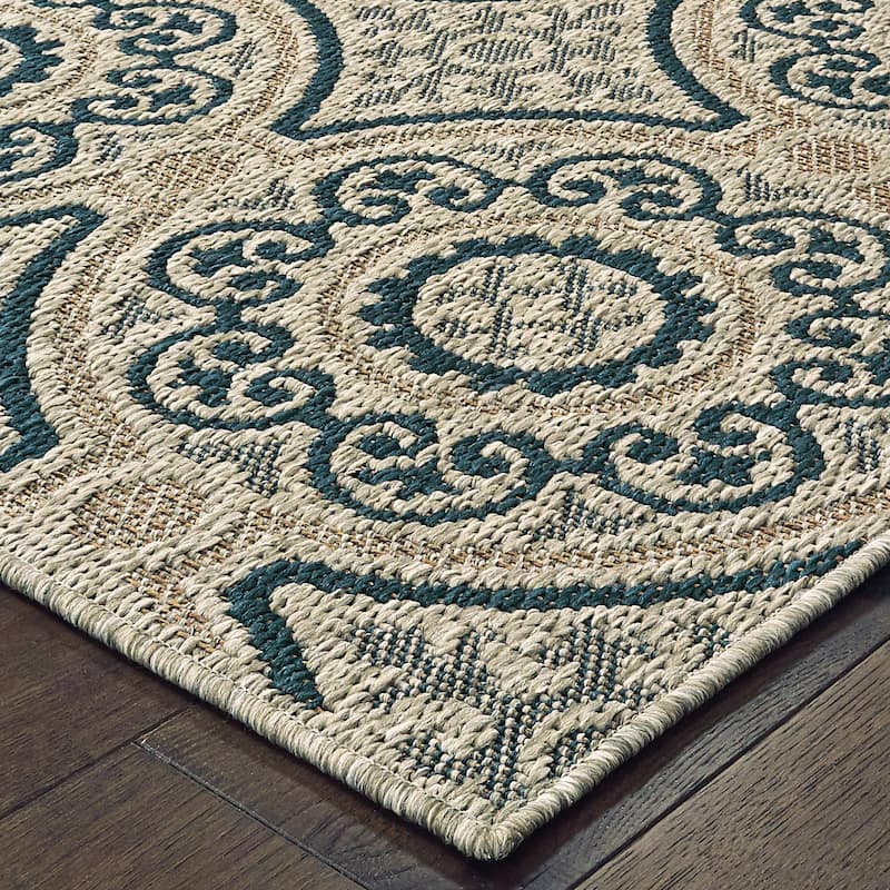 Vista Home Higgins Panel Medallion Indoor/ Outdoor Area Rug by Havenside Home