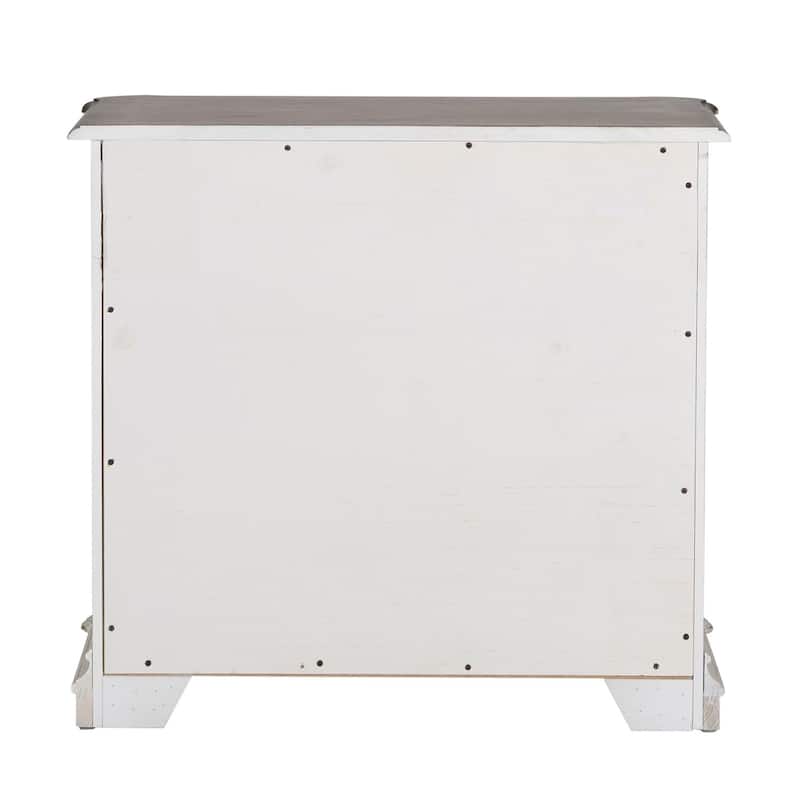 Magnolia Manor Antique White Jr Executive Media Lateral File