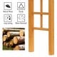 preview thumbnail 11 of 19, Outsunny 7' Wood Steel Outdoor Garden Arched Trellis Arbor with Natural Fir Wood & Side Panel for Climbing Vines