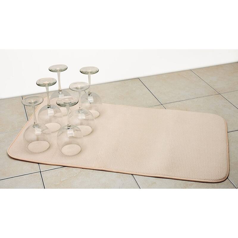 Norpro Washable Microfiber Dish Drainer Glass Drying Mat Pad