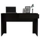 preview thumbnail 5 of 5, Compact Modern Writing Desk with Drawer Storage, Freestanding 47-Inch Office Desk