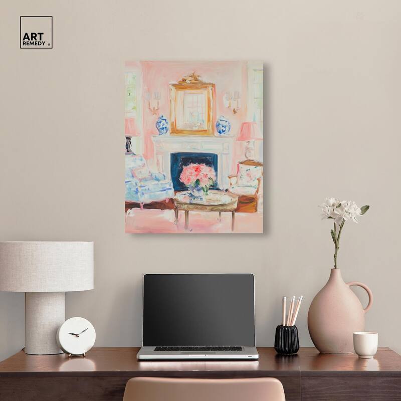 Softly Painted Space Canvas by Art Remedy, Gallery Wrapped