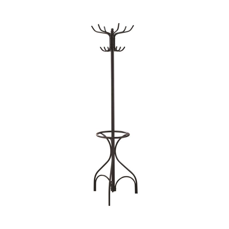 Balti 12-hook Black Steel Coat Rack