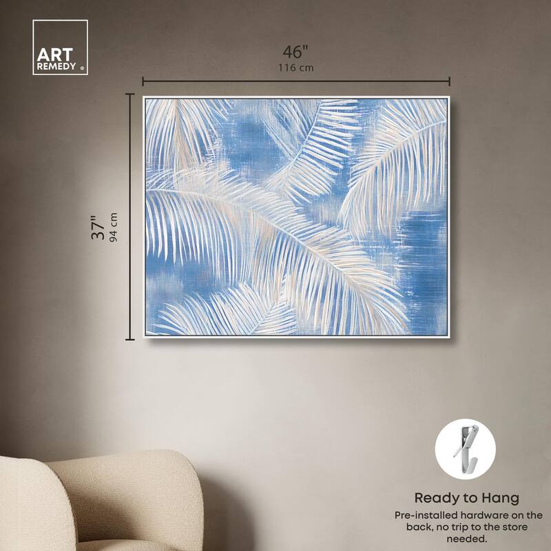 Sky Palm Silhouettes Canvas by Art Remedy