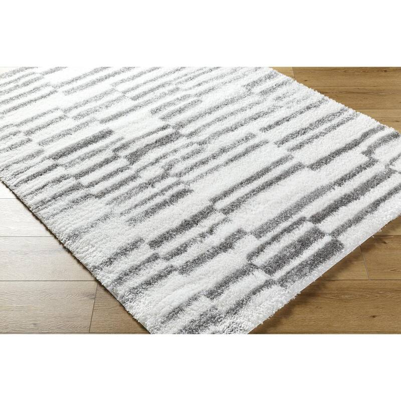 Livabliss Casual Cloudy Shag Graphic Area Rug