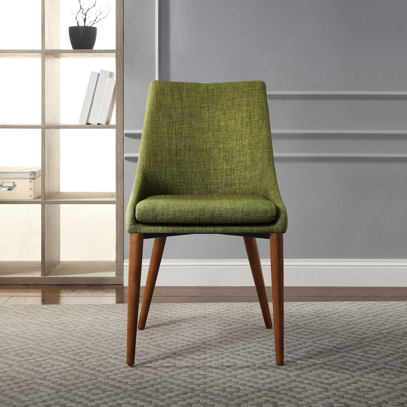 Palmer Mid-Century Modern Fabric Dining Chair in 2 Pack