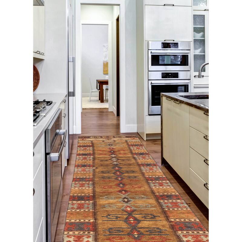 ECARPETGALLERY Hand-knotted Opulence Light Brown Wool Rug - 2'6 x 11'8