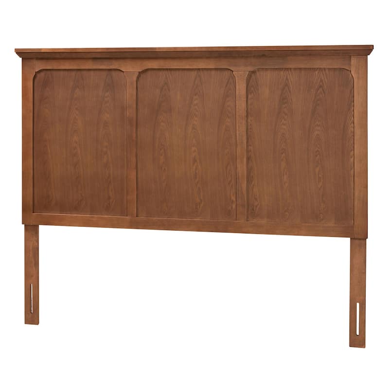 Alarice Classic and Traditional Ash Walnut Finished Wood Queen Size Headboard - Ash Walnut