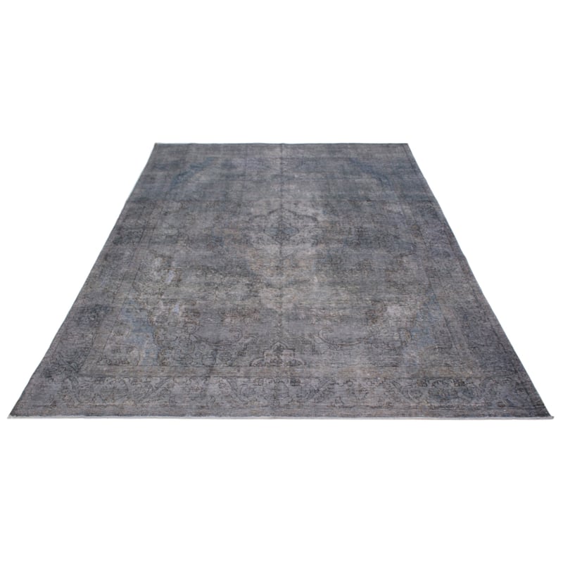 ECARPETGALLERY Hand-knotted Color Transition Denim Blue Wool Rug - 9'4 x 12'6
