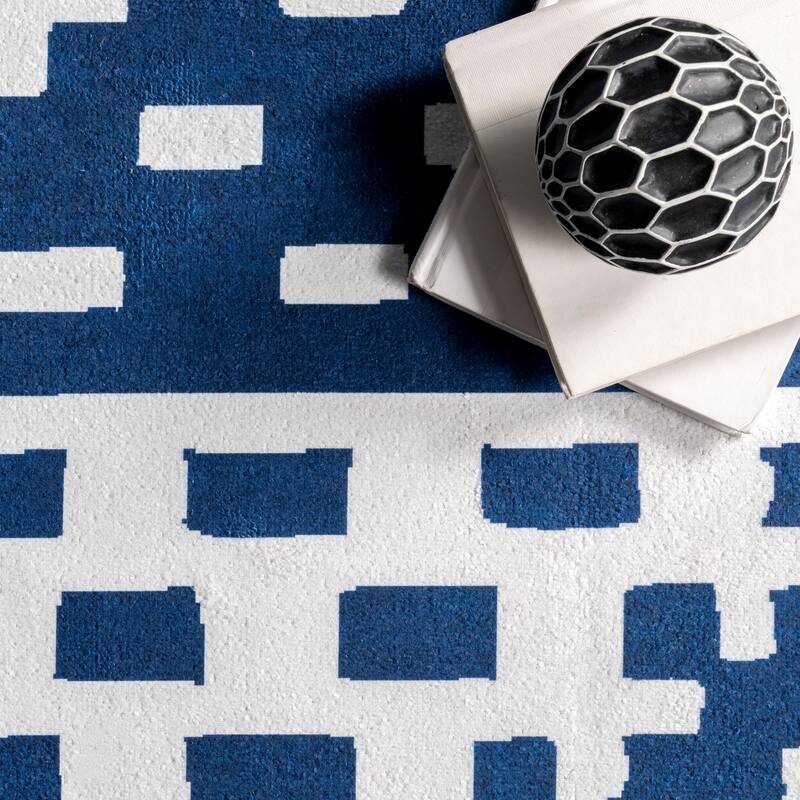 Nuloom Chiara SpinClean Machine Washable Modern Geometric Area Rug