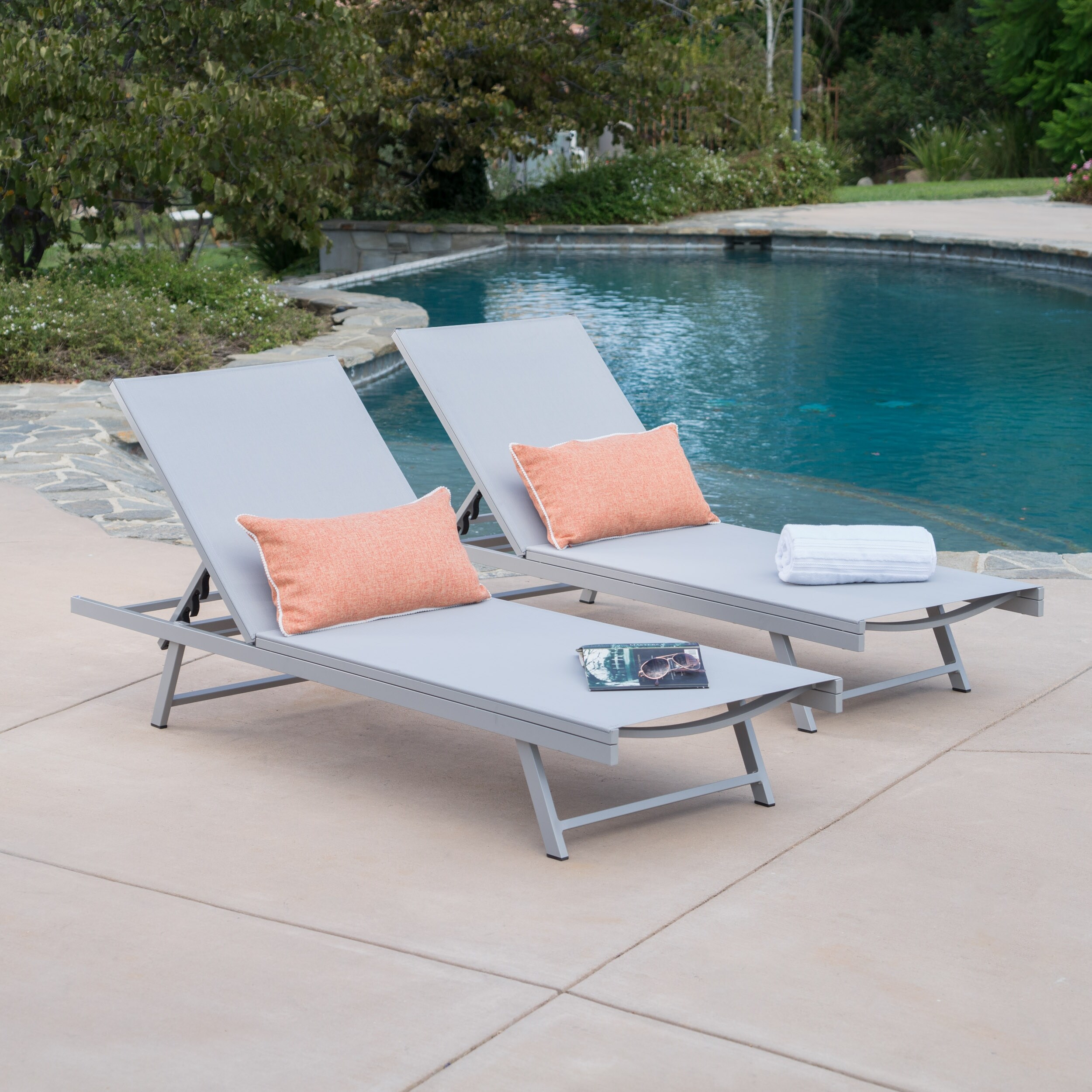 Salton outdoor sale aluminum chaise lounge