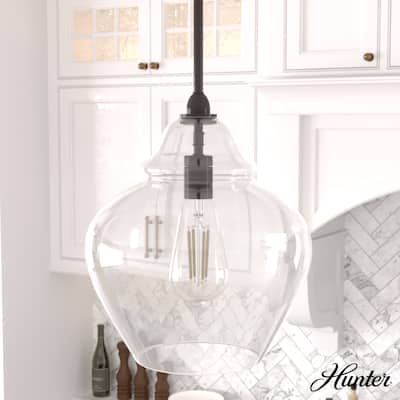 Hunter Dunshire Ginger Jar Pendant - Kitchen Island, Dining Room, Entry - Transitional, Modern Farmhouse