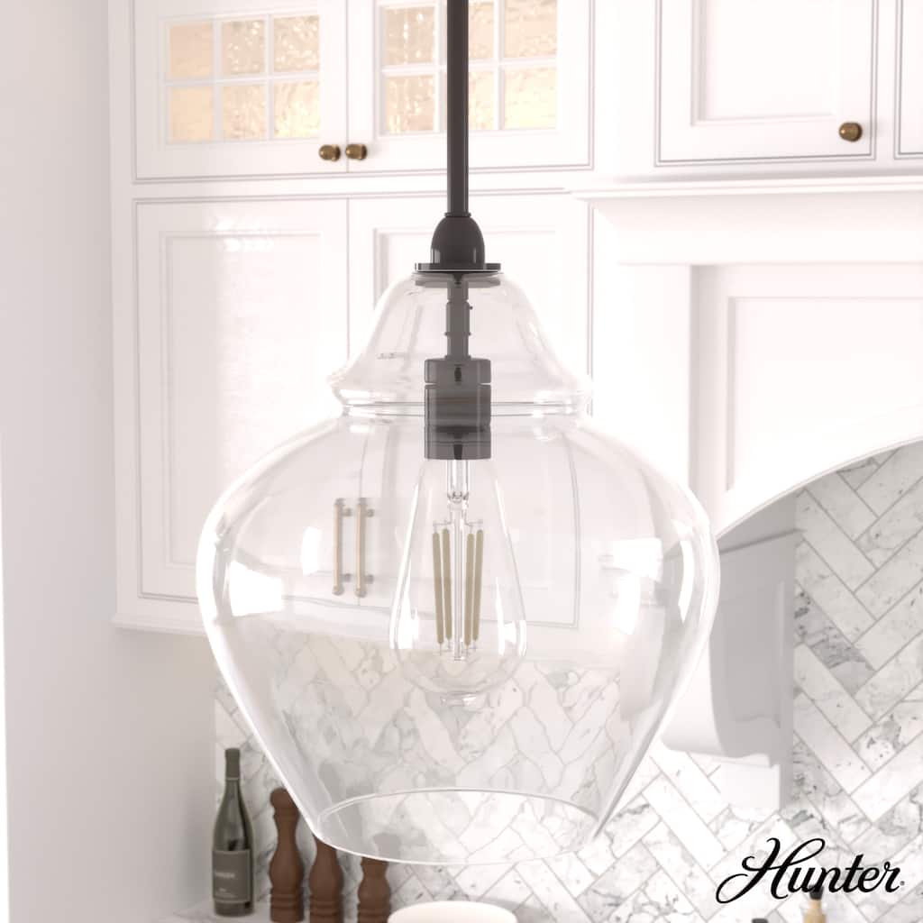 Hunter Dunshire Ginger Jar Pendant - Kitchen Island, Dining Room, Entry - Transitional, Modern Farmhouse