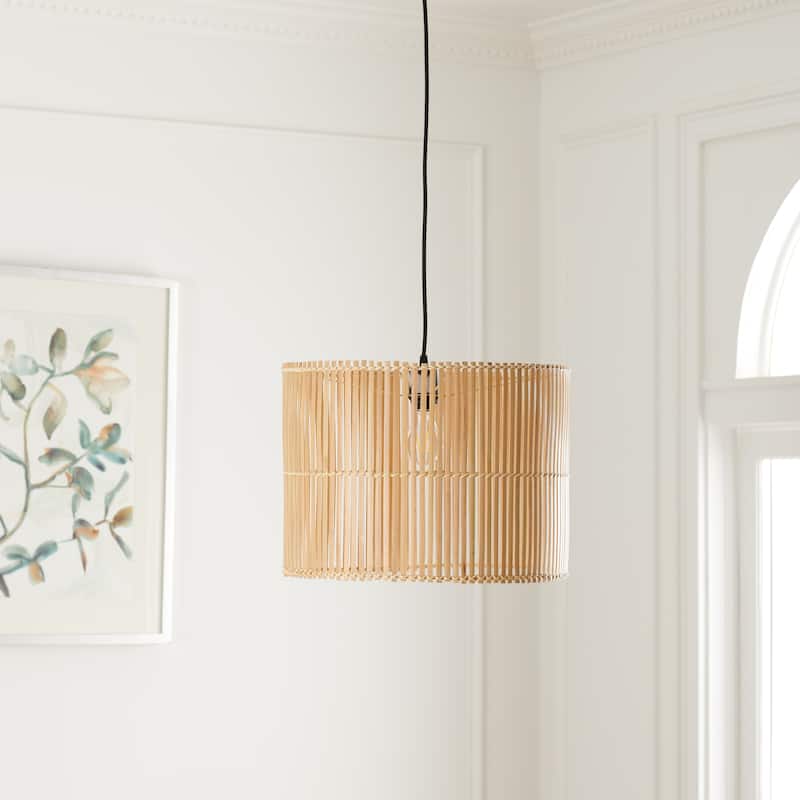 SAFAVIEH Lena 17-inch Pendant Light - 17 In. W x 17 In. D x 12 In. H - 17Wx17Dx12H - Natural