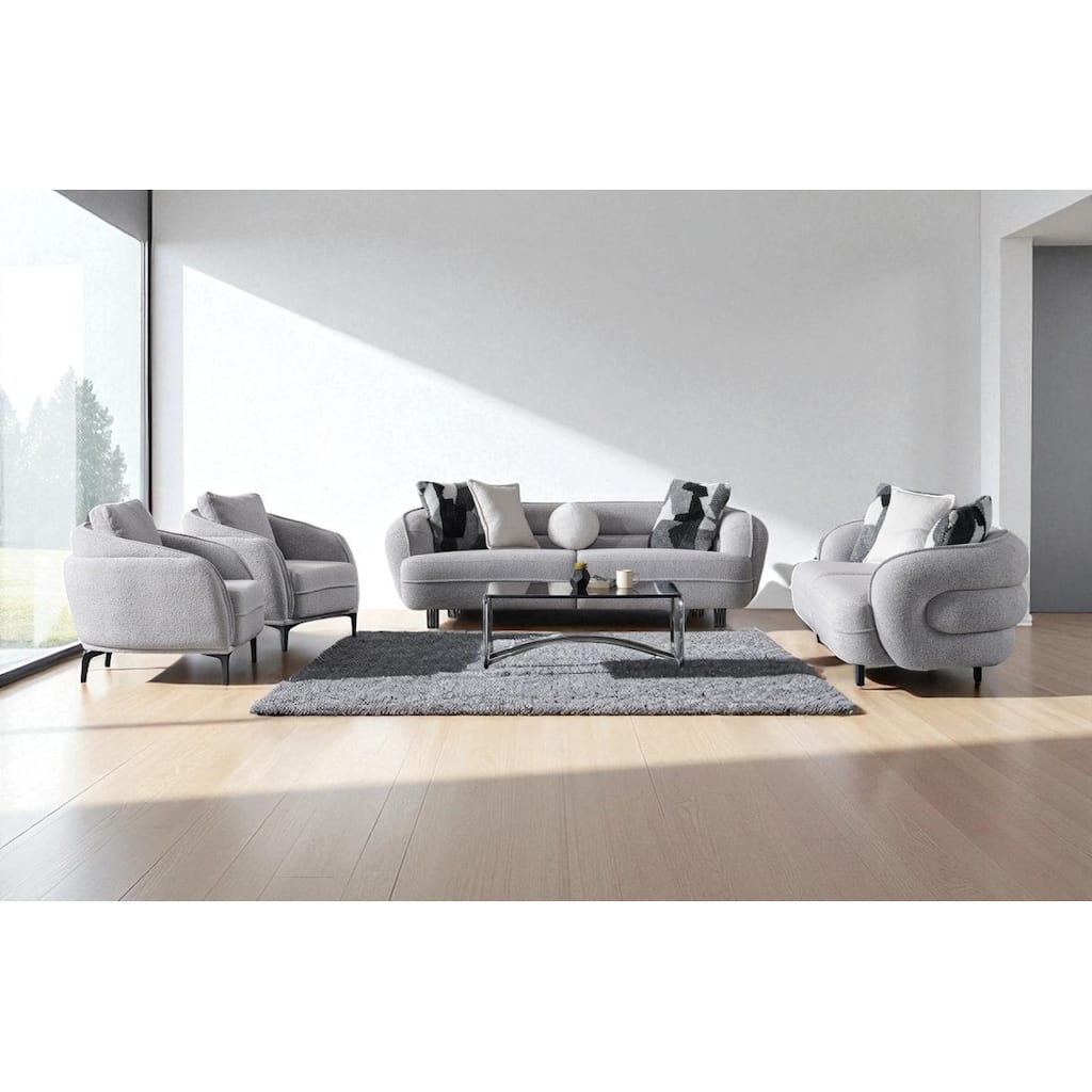Marsi 4 Pieces Living Room Sets 1 Sofa 1 Loveseat 2 Chair