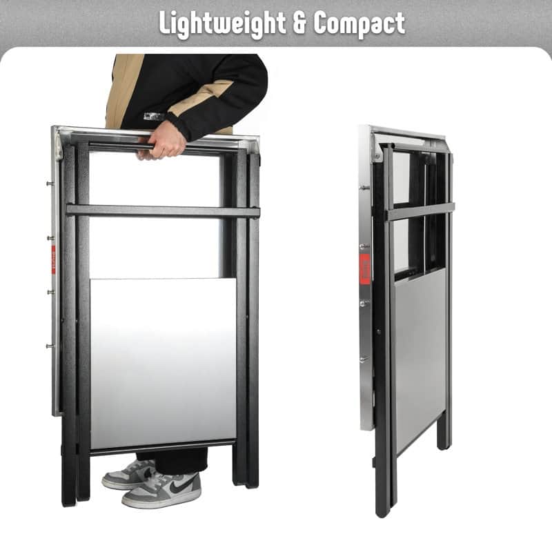 Feasto 24"x 30" Foldable Pizza Oven Stand and Food Prep Table