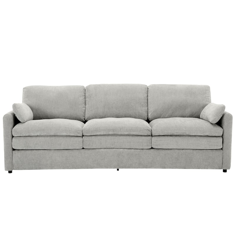Roomfitters 89" Oversized Upholstered 3-Seater Cloud Sofa with Dual Plush Cushions