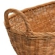 preview thumbnail 8 of 8, Hand-Woven Wicker Basket w/ Handles, Natural