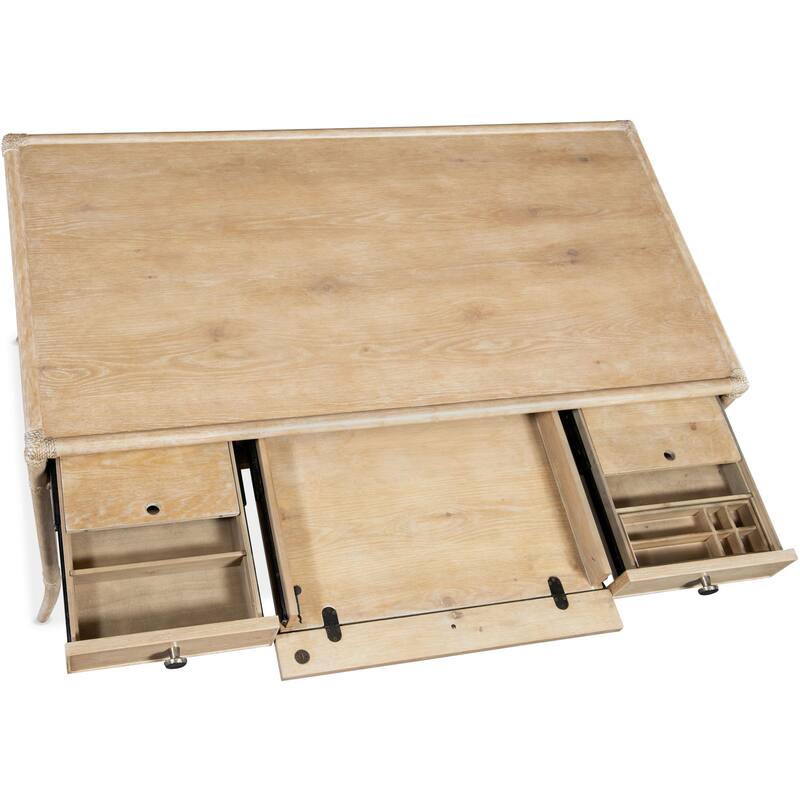 Hooker Furniture 6950-10458 Retreat 56" Wide Maple and Oak 3 Drawer