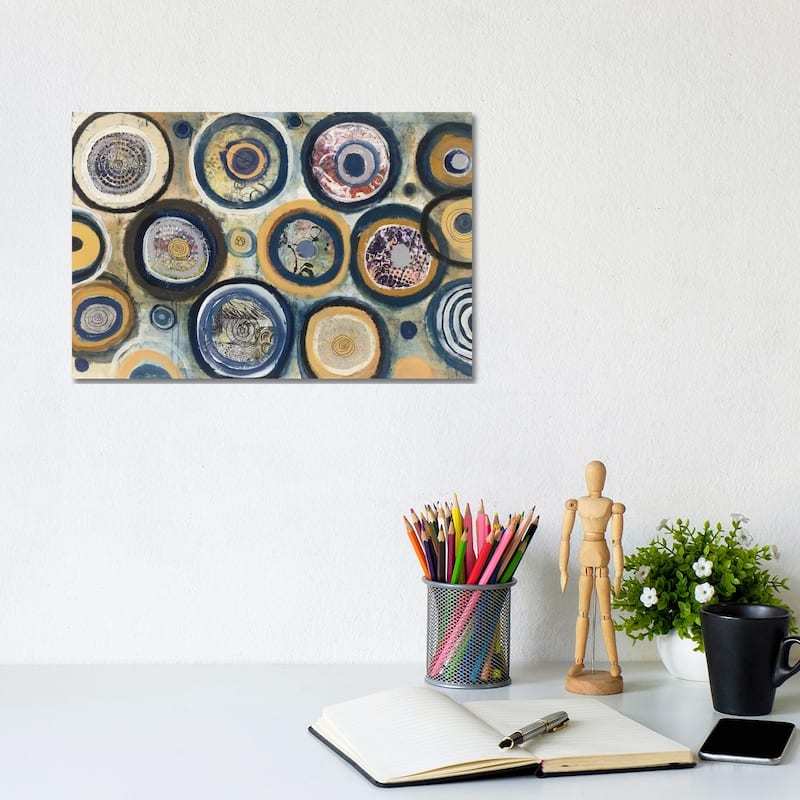 iCanvas "Circle Song" by Cheryl Warrick Canvas Print - 8x12x0.75