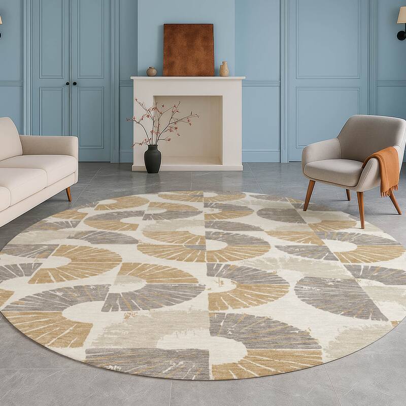 Machine Washable Indoor/ Outdoor Modern Jay Chantille Rug