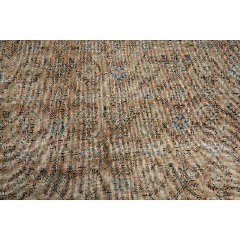 Hand Knotted Oriental 100% Wool Carpet Traditional All-Over Oranges & Rust Mahal Area Rug - 15' 10'' X 8' 7''