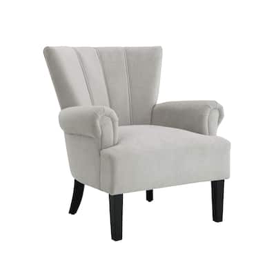 Grey Modern Wingback Chairs, Armchair Club Chair, Accent chair Sofa Chair