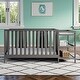 preview thumbnail 30 of 33, Storkcraft Pacific 4-in-1 Convertible Crib and Changer - 2 Open Shelves, Water-Resistant Vinyl Changing Pad with Safety Strap