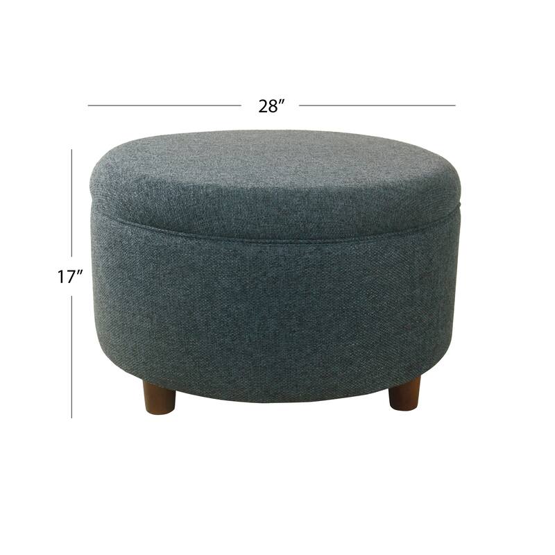HomePop Round Storage Ottoman