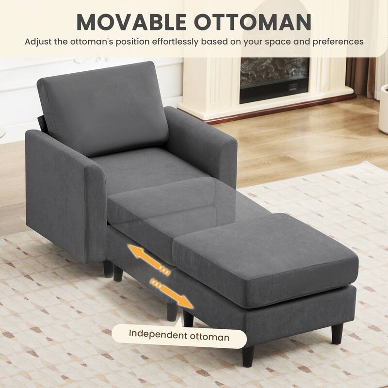 Snow Velvet Sectional Sofa