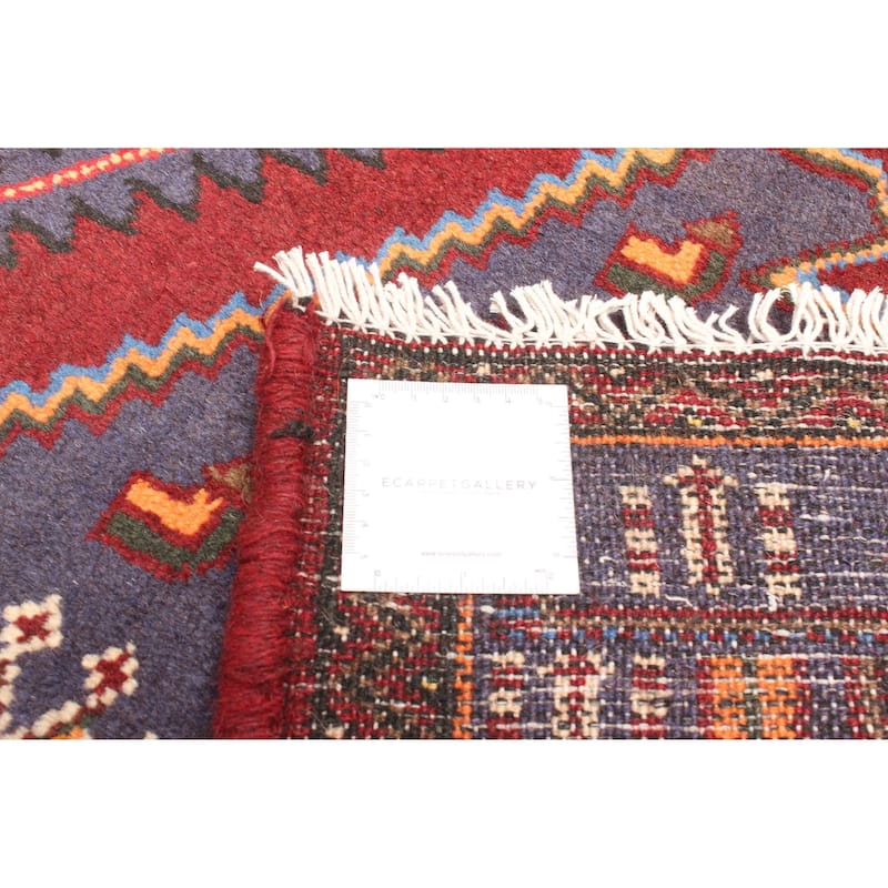 ECARPETGALLERY Hand-knotted Andelz Red Wool Rug - 4'1 x 6'3