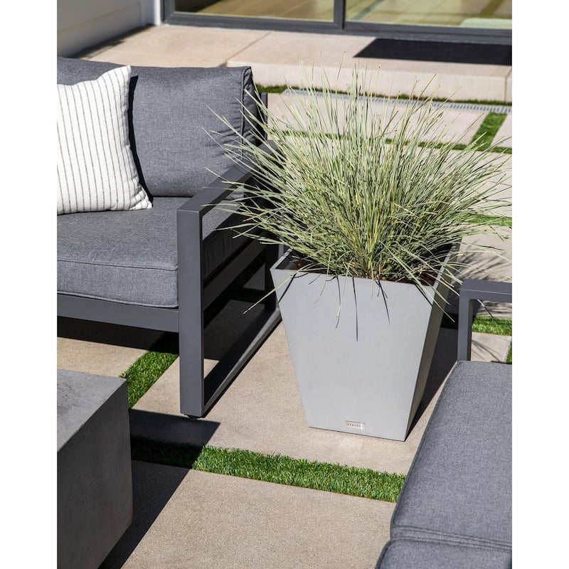Pure Series Nobleton Planter - 22''Hx19''Wx19''W - Grey