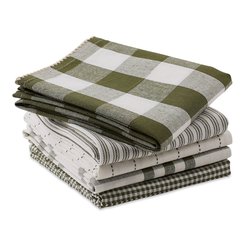 DII Black Farmhouse Woven Dishtowel (Set of 5)