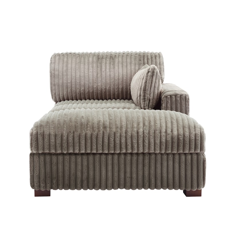 Oversized L-Shape Upholstered Chaise Lounge Sofa Couch