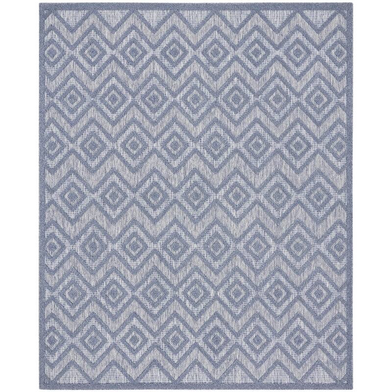 HomeRoots Contemporary Rectangle Outdoor Rug - 9' X 12'