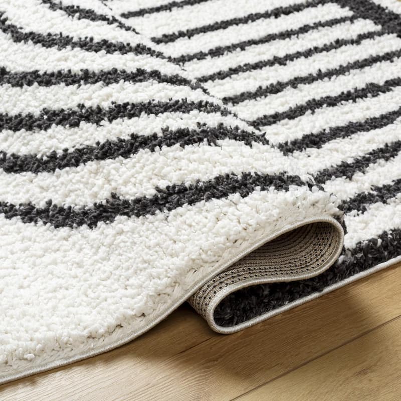 Livabliss Birmingham Playful Arches Plush Area Rug