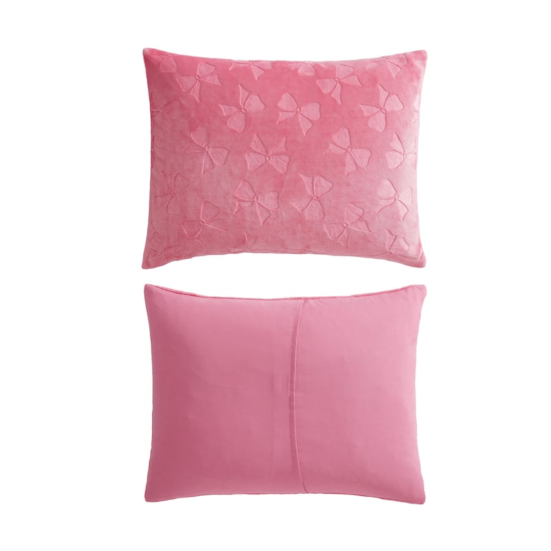 Betsey Johnson Flirty Bows Reversible Pink Comforter Set