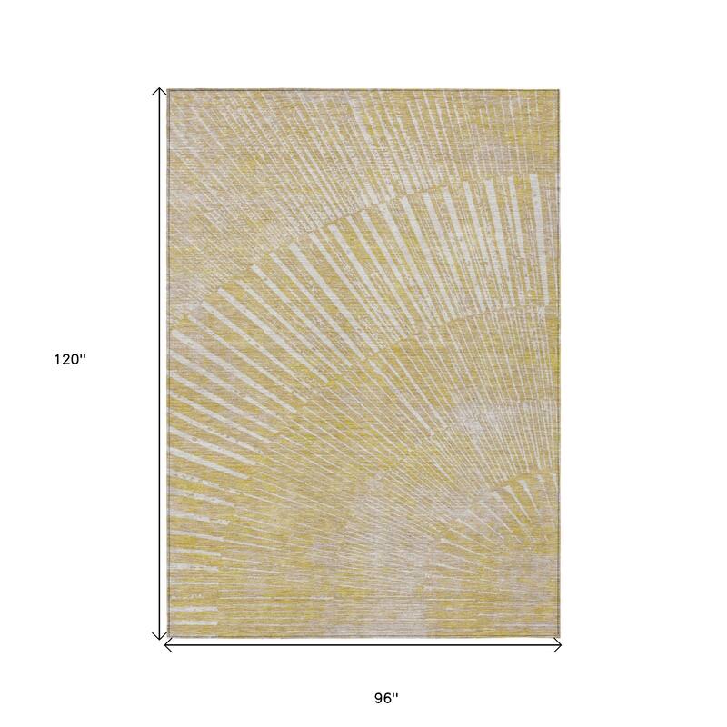 Allumo Artistic Abstract Weather Resistant Timeless Fusion Outdoor Rug