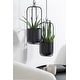 preview thumbnail 8 of 8, Kate and Laurel Nobrey Metal Hanging Planter Set - 2 Piece