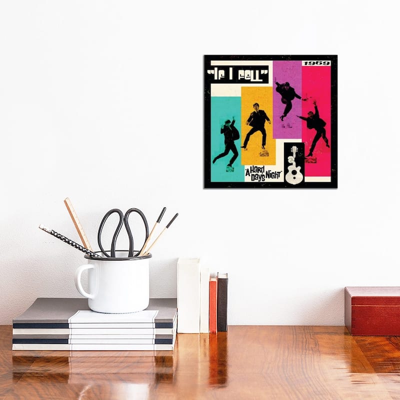 iCanvas "A Hard Day's Night II" by Radio Days Canvas Print - 12x12x1.5