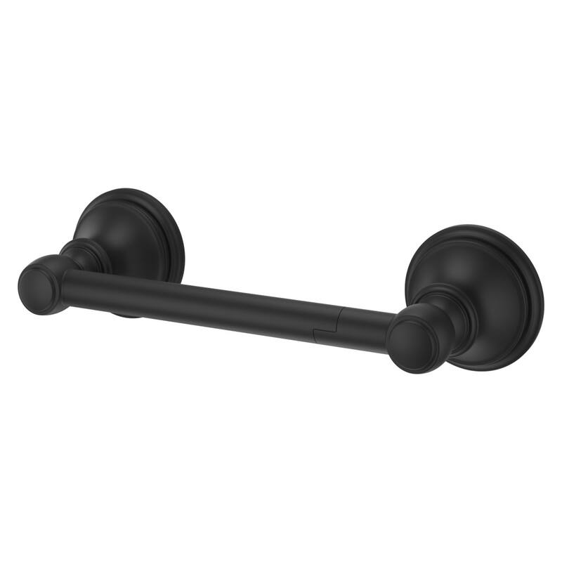 Pfister Tisbury Wall Mounted Spring Bar Toilet Paper Holder - Spot Defense Matte Black