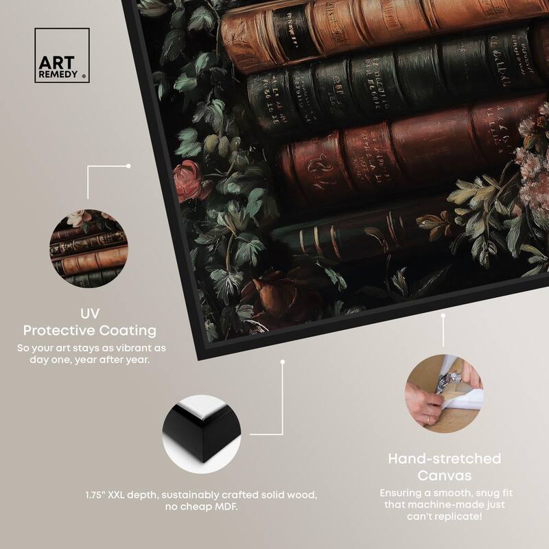 Stacked Wisdom Canvas by Art Remedy