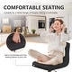 preview thumbnail 9 of 19, 17" x 19" Modern Upholstered Adjustable Height Swivel Bar Stools （Set of 2）